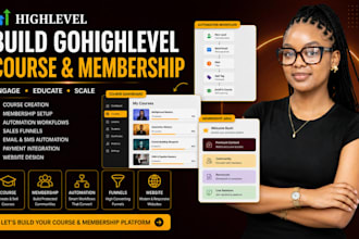 build gohighlevel course gohighlevel membership and ghl website