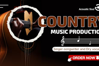 record professional country music vocal for your song