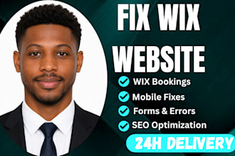 fix wix website, forms, bookings, SEO and mobile issues
