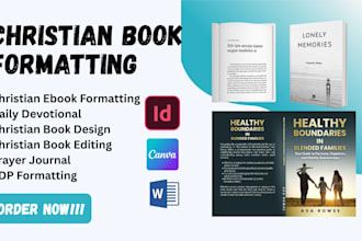 design, format christian ebook, daily devotion, prayer book journal amazon kdp