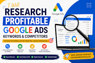 research profitable google ads keywords and competitors
