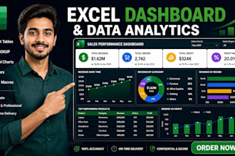 do excel data analytics and dashboard reports
