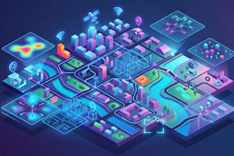 create smart maps, web maps, gis maps, vector maps and editable maps