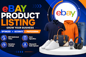do ebay listing, ebay product listing, ebay product upload, ebay lister