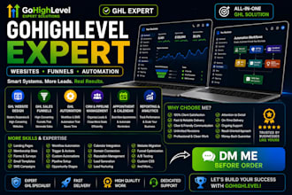 create gohighlevel website, sales funnel