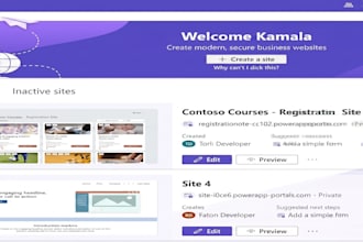create a power pages portal connected to your dataverse