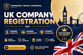 assist with UK company registration, nominee director and compliance