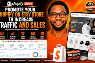 run targeted promotion and ad campaigns for shopify or etsy store