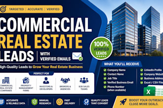 generate commercial real estate leads with verified emails