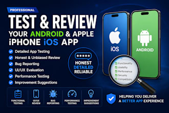 test and review your android and apple iphone ios app