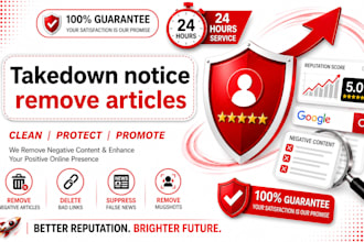 remove articles harmful damaging defaultry bad review and google search content