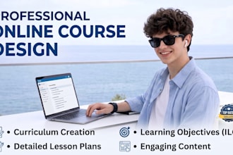 design a complete online course curriculum, presentation slides, and lms modules