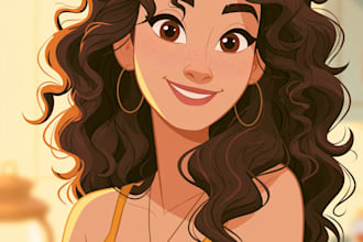 make disney cartoon portrait