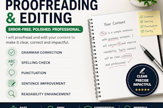 proofread and edit your english or hindi documents professionally
