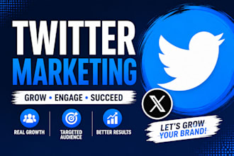 grow your twitter x account with organic marketing