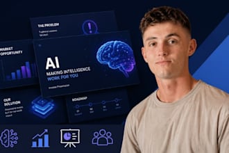 do ai startup pitch deck, ai presentation, machine learning investor deck, slide