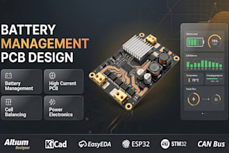 design bms pcb power electronics, high current battery circuit motor driver pcb