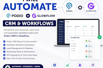 automate podio crm and globiflow workflows