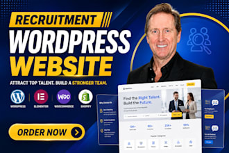 build recruitment wordpress, job board, staffing agency website and job agency
