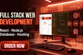 build your full stack website frontend backend and hosting setup