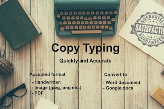 type your scanned PDF and handwritten notes to word