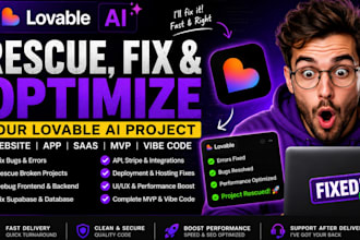 rescue fix lovable ai website lovable dev lovable app lovable saas mvp vibe code