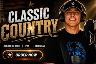 sing classic modern country southern rock pop song christian male singer