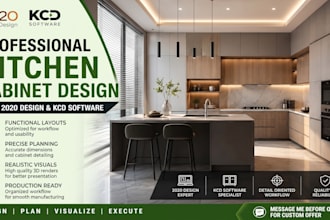 design professional kitchen cabinet using 2020 design and kcd software