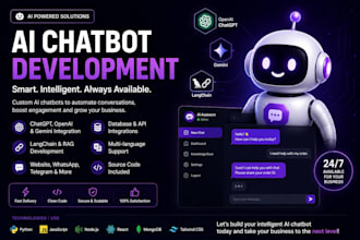 build ai chatbot using openai chatgpt gemini and langchain