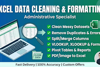 clean, format, and organize your messy excel or google sheets data