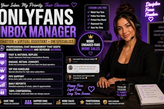 be your onlyfans chatter virtual assistant inbox manager and dm specialist