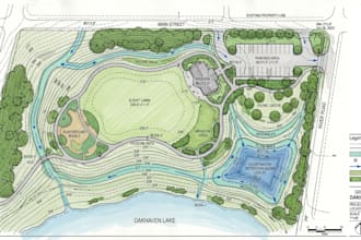 design site grading plan, stormwater, drainage and land development