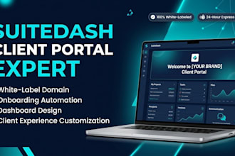 build high converting suitedash client portal and crm automation