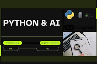 write python scripts , provide ai solutions and  data solutions