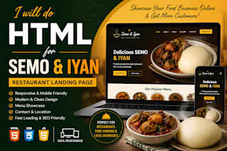 do html for your semo and iyan website