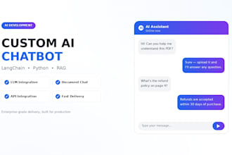 build ai chatbot using langchain, python and rag