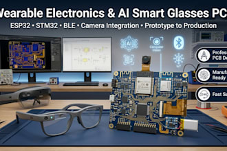 design ai smart glasses pcb, wearable electronics pcb layout