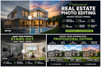 enhance and retouch real estate photos professionally