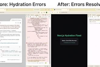 fix nextjs hydration errors and react server component crashes