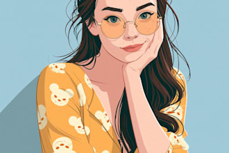 draw cartoon portrait in disney cartoon