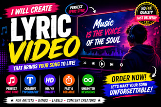 produce a live action lyric video for your song