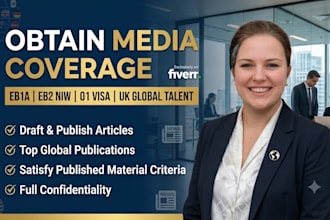 published media feature for eb1a, o1, and UK global talent