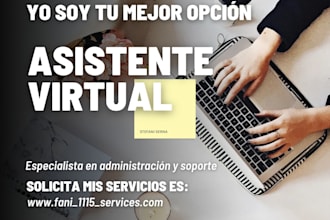 ser tu asistente virtual para gestión administrativa y facturación