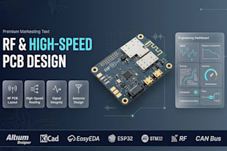 design rf pcb high speed digital board, custom antenna layout pcb routing kicad