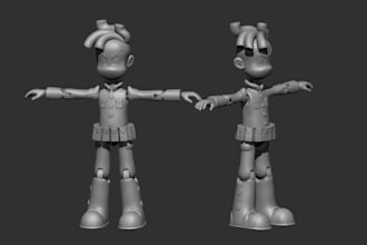 design 3d articulated action figure toy model 3d figurine  repair stl file