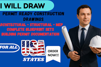 prepare complete permit ready construction drawings and blueprint sets