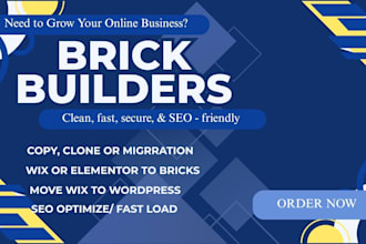 design a professional website for brick builders