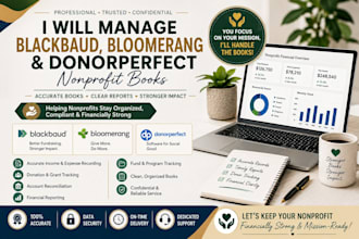 cleanup and manage blackbaud bloomerang and donorperfect nonprofit books