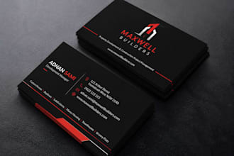 design modern professional business card and visiting card
