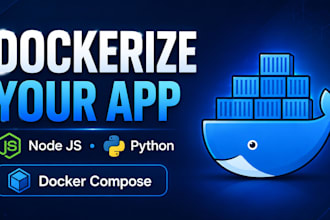 dockerize your node js or python application